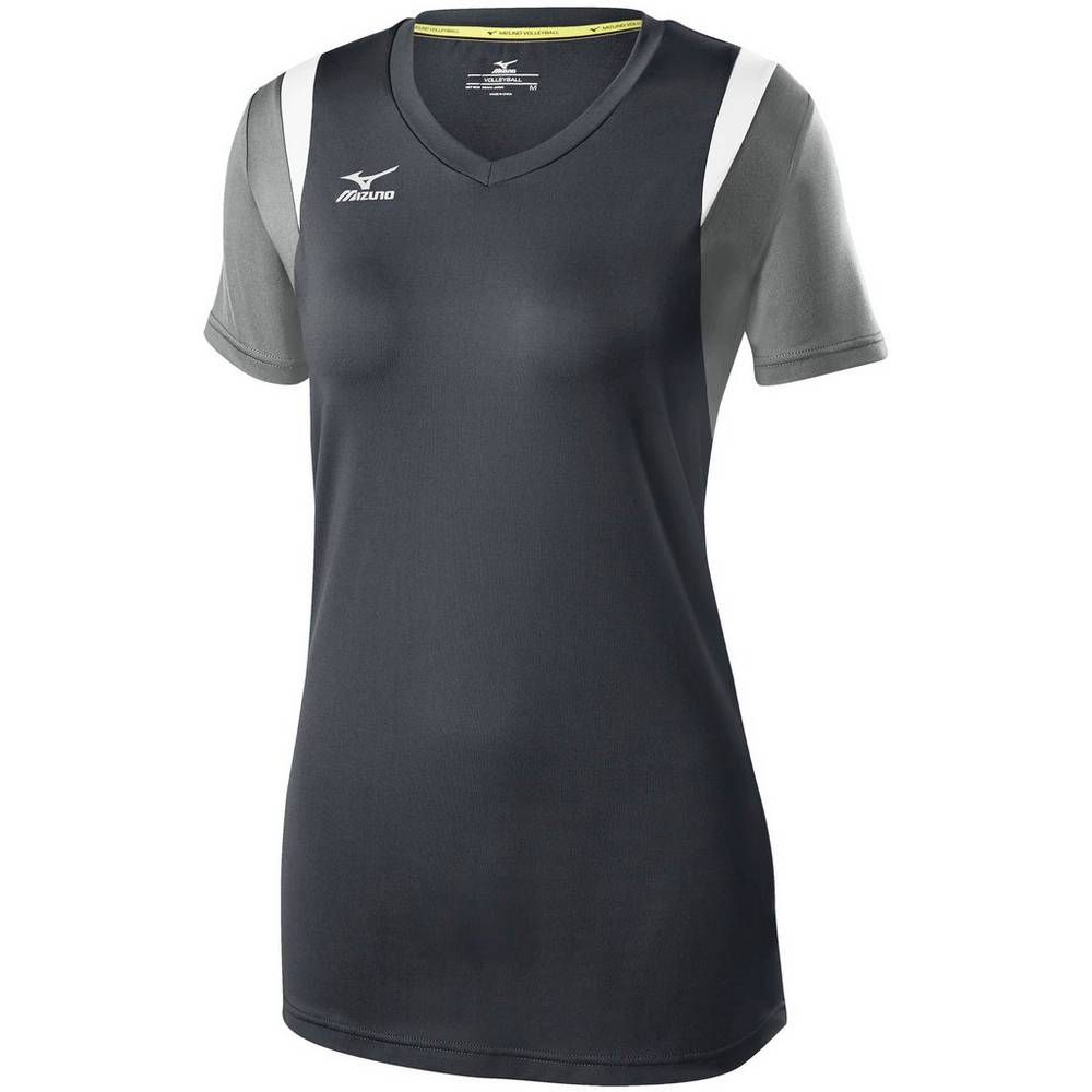 Mizuno Women's Balboa 5.0 Long Sleeve Volleyball Jersey Grey/Silver (440646-YNH)